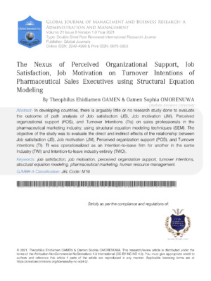 Enhances understanding of pharmaceutical sales executives' motivation and structural equation modeling.