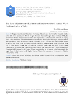 Jammu Kashmir's integration and constitutional changes, focusing on Article 370's impact and interpretation.