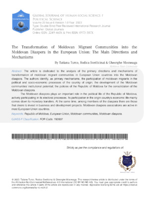 Alt: Study on Moldovan migration and integration in the European Union.