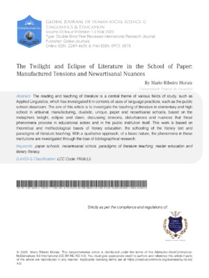 A broader understanding of tension in literature and the effects on narrative. Focuses on tension's role in storytelling and reader engagement.