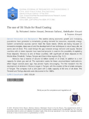 Highly detailed analysis of oil shale usage for road surface enhancement.