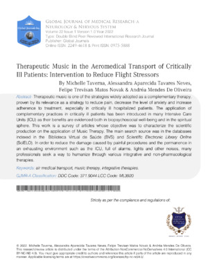 Therapeutic music for aviators, astronaut training, and spaceflight acclimatization for pilots and astronauts.