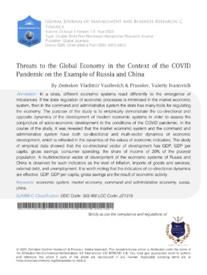 Threats of COVID-19 in Russia and China.