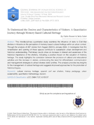 A detailed study analyzing visitor experiences and cultural heritage influence using quantitative research methods.