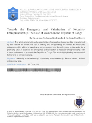 Empowering Women in Congo's Entrepreneurship.