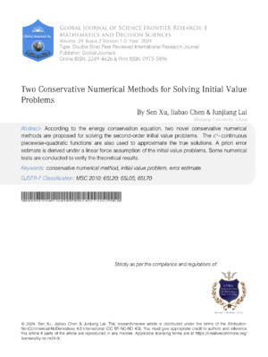 Image of a research journal page on numerical methods for differential equations.
