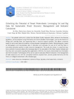 Accurate water resource management for sustainability.