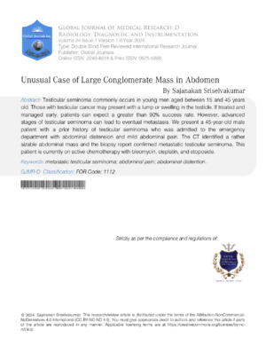 Unusual case of large conglomerate mass in the abdomen highlighted in this medical research journal article.