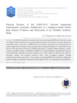 Detailed analysis of SARS-CoV-2 genome modifications and their biological implications.