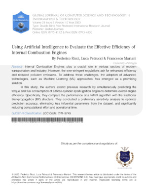 AI-driven evaluation of internal combustion engine performance for better energy efficiency.