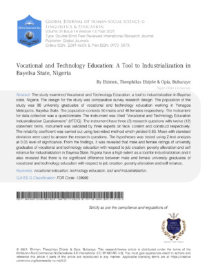 Vocational training can boost local economies and improve skills in Nigeria. Focus on diversification and innovation for sustainable growth.