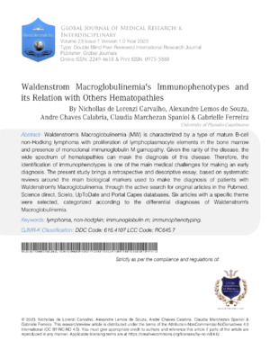 High-resolution analysis of immune response related to Waldstrom microbe.
