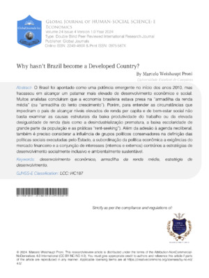 High-quality academic research on economic advancement.