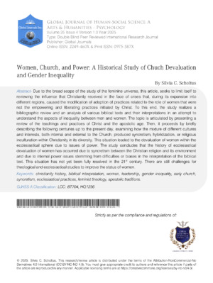 Women empowerment and gender inequality research article.